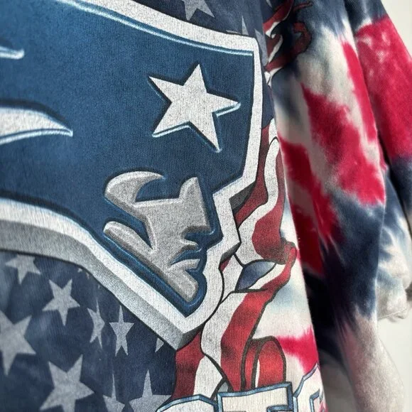 Vintage New England Patriots Tie-Dye T-Shirt Men’s 2XL XXL NFL Football Y2K - Picture 11 of 16